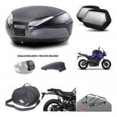 Lateral cases + back trunk + big top fitting + accessories + 3p hardware  SH48  