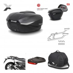 SHAD Maletas laterales + baul trasero herraje montaje accesorios 3p SH58X SH23 KIT-194073