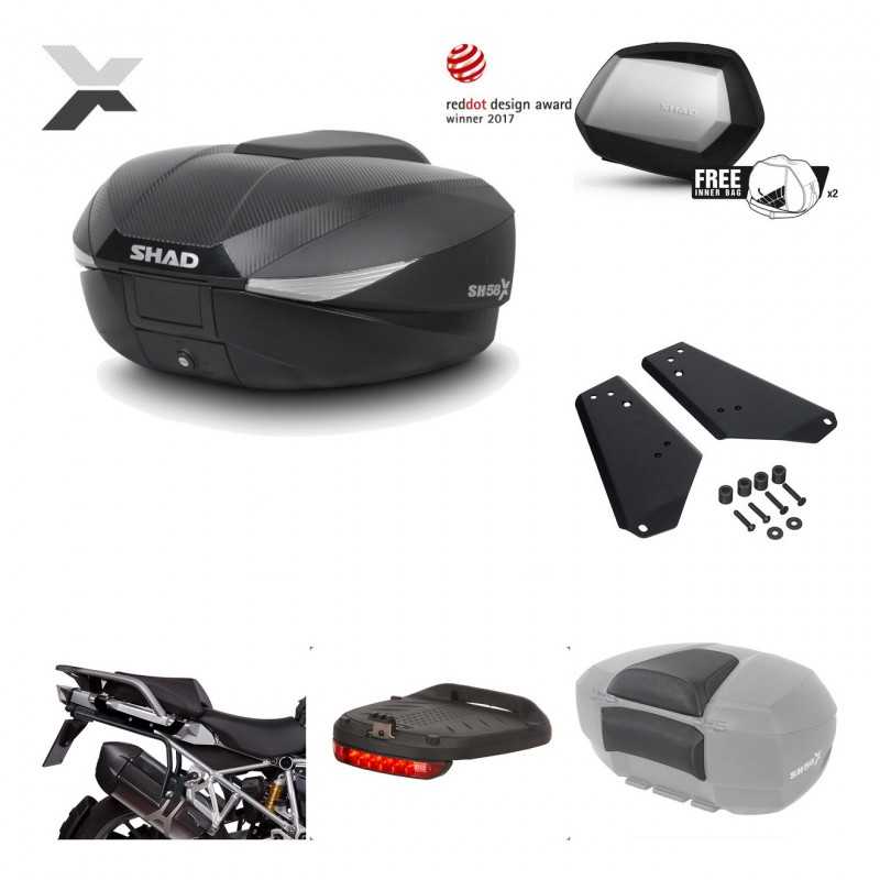 Lateral cases + back trunk + big top fitting + accessories + 3p hardware  SH58X 