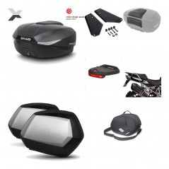 SHAD Maletas laterales + baul trasero herraje montaje accesorios 3p SH58X SC SH35 PREMIUM KIT-193775