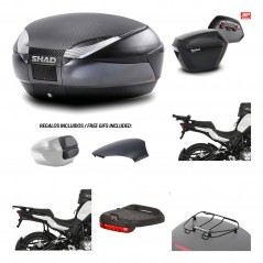 Lateral cases + back trunk + big top fitting + accessories + 3p hardware  SH48  