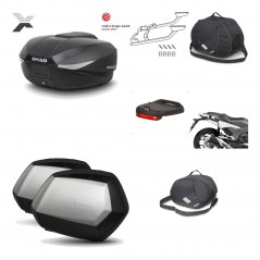 SHAD Maletas laterales + baul trasero herraje montaje accesorios 3p SH58X SC SH35 PREMIUM KIT-194075