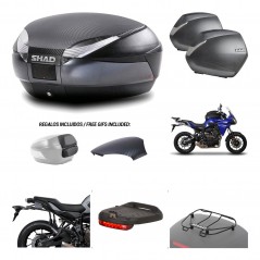 SHAD Maletas laterales + baul trasero herraje montaje accesorios 3p SH48 SH36 SH 36 KIT-193676