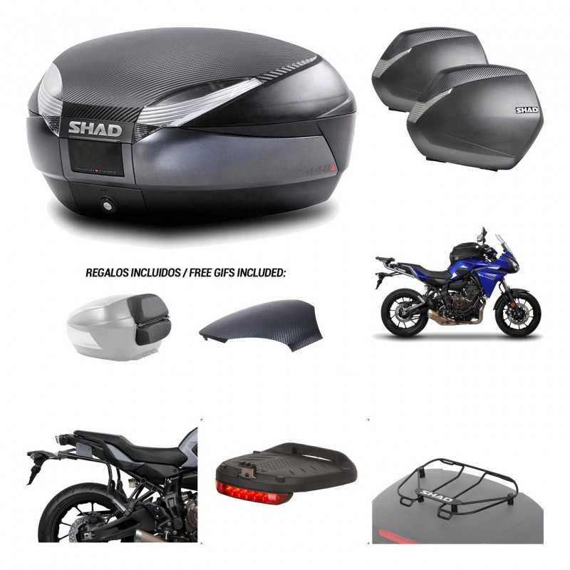 Lateral cases + back trunk + big top fitting + accessories + 3p hardware  SH48  