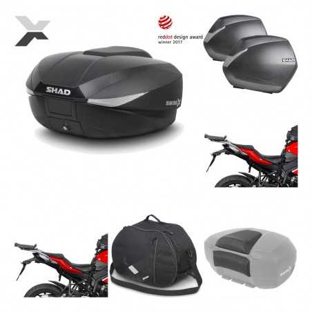 SHAD Maletas laterales + baul trasero herraje montaje accesorios 3p SH58X SH36 SH 36 KIT-193826