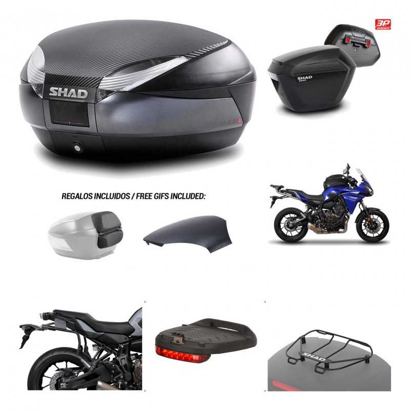 SHAD Maletas laterales + baul trasero herraje montaje accesorios 3p SH48 SH23 KIT-193677