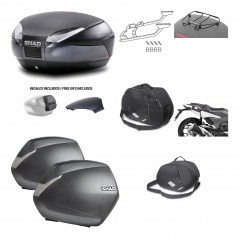 Lateral cases + back trunk + big top fitting + accessories + 3p hardware  SH48  