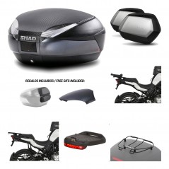 Lateral cases + back trunk + big top fitting + accessories + 3p hardware  SH48  
