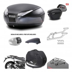 Lateral cases + back trunk + big top fitting + accessories + 3p hardware  SH48  