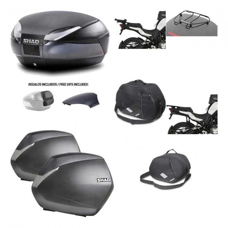 Lateral cases + back trunk + big top fitting + accessories + 3p hardware  SH48  