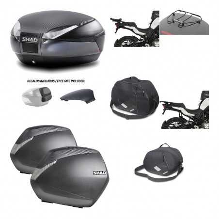 SHAD Maletas laterales + baul trasero herraje montaje accesorios 3p SH48 SH36 SH 36 KIT-193729