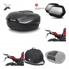 SHAD Maletas laterales + baul trasero herraje montaje accesorios 3p SH58X SC SH35 PREMIUM KIT-193830