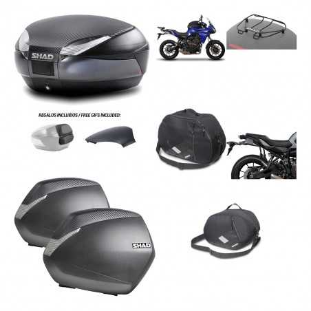 SHAD Maletas laterales + baul trasero herraje montaje accesorios 3p SH48 SH36 SH 36 KIT-193681
