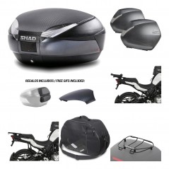 Lateral cases + back trunk + big top fitting + accessories + 3p hardware  SH48  
