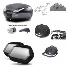 Lateral cases + back trunk + big top fitting + accessories + 3p hardware  SH48  