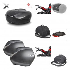 Lateral cases + back trunk + big top fitting + accessories + 3p hardware  SH58X 