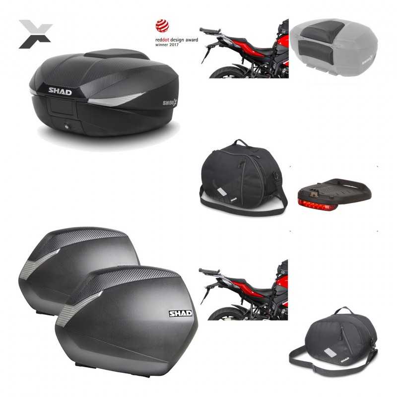 Lateral cases + back trunk + big top fitting + accessories + 3p hardware  SH58X 