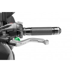 Short clutch handle, silver body