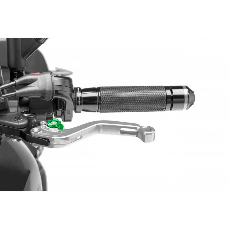 Short clutch handle, silver body