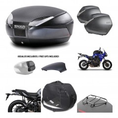 Lateral cases + back trunk + big top fitting + accessories + 3p hardware  SH48  