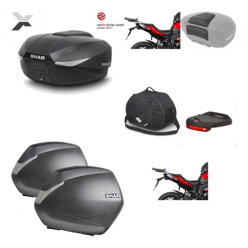 SHAD Maletas laterales + baul trasero herraje montaje accesorios 3p SH58X SH36 SH 36 KIT-193832