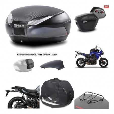 SHAD Maletas laterales + baul trasero herraje montaje accesorios 3p SH48 SH23 KIT-193683