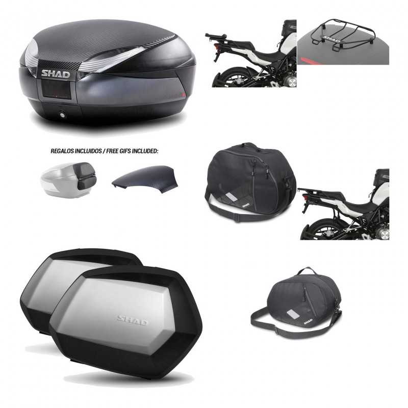 Lateral cases + back trunk + big top fitting + accessories + 3p hardware  SH48  