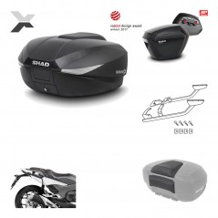 Lateral cases + back trunk + big top fitting + passenger support + 3p hardware  