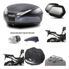 Lateral cases + back trunk + big top fitting + accessories + 3p hardware  SH48  