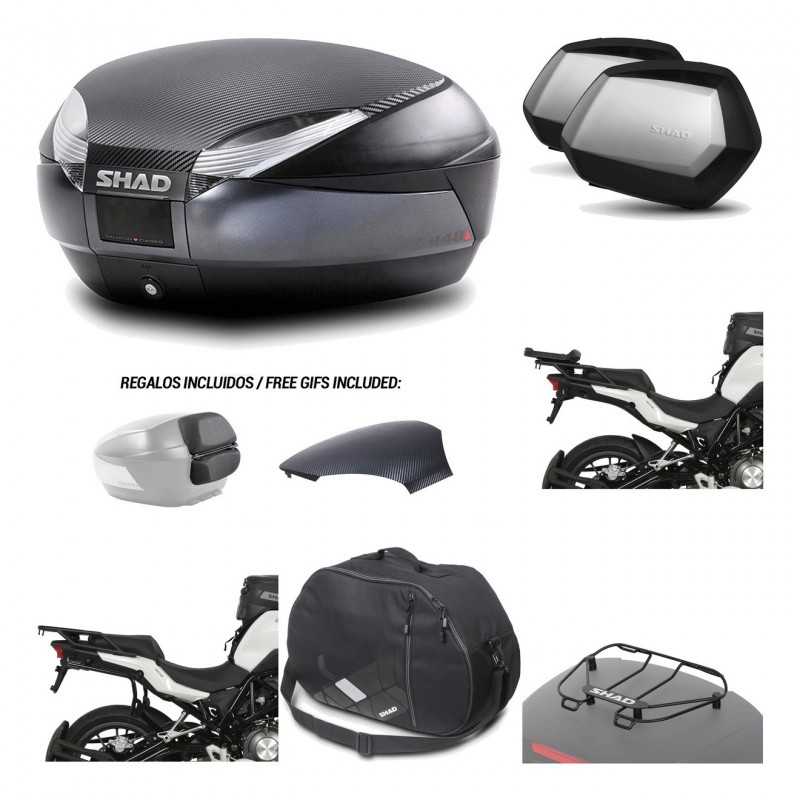 Lateral cases + back trunk + big top fitting + accessories + 3p hardware  SH48  