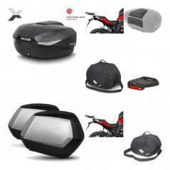 SHAD Maletas laterales + baul trasero herraje montaje accesorios 3p SH58X SC SH35 PREMIUM KIT-193835