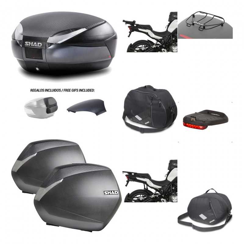 Lateral cases + back trunk + big top fitting + accessories + 3p hardware  SH48  