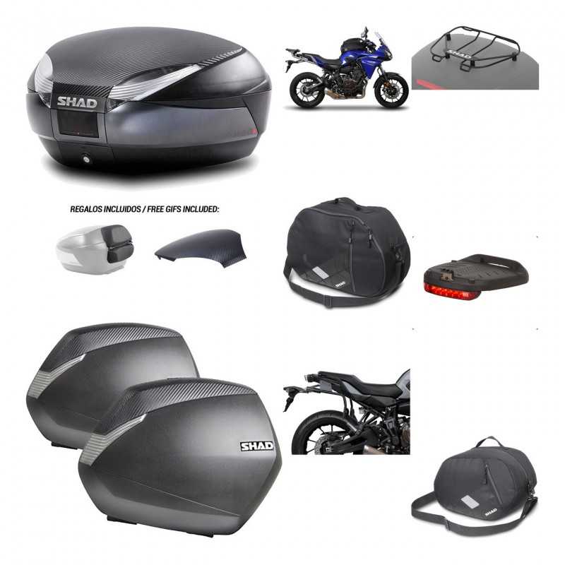 SHAD Maletas laterales + baul trasero herraje montaje accesorios 3p SH48 SH36 SH 36 KIT-193687