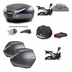 Lateral cases + back trunk + big top fitting + accessories + 3p hardware  SH48  