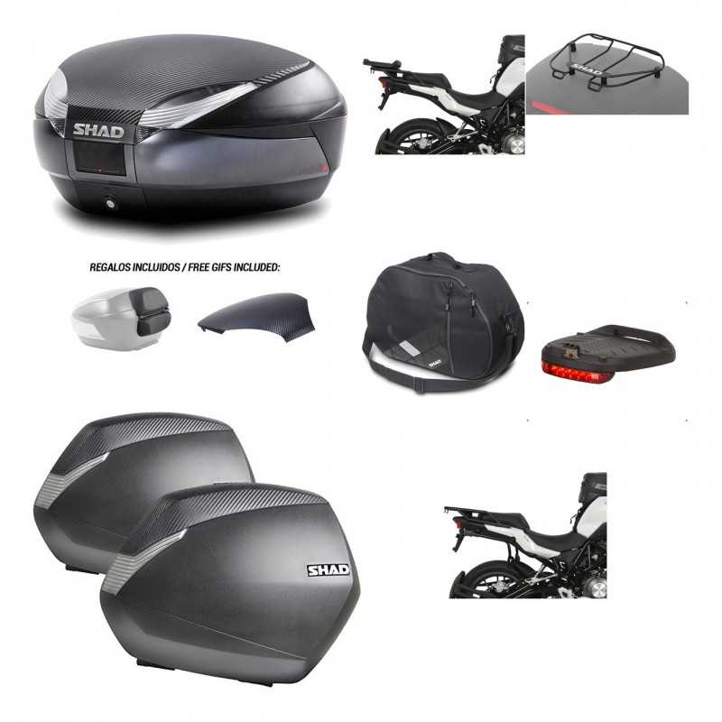 Lateral cases + back trunk + big top fitting + accessories + 3p hardware  SH48  