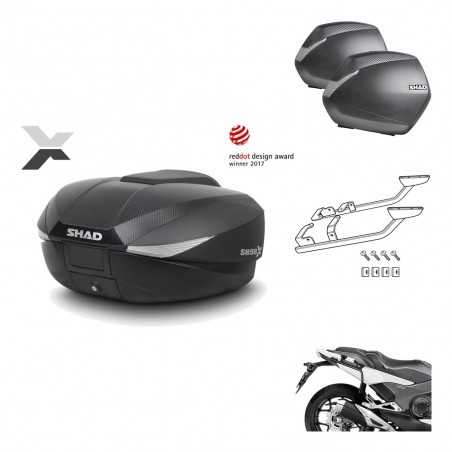 SHAD Maletas laterales + baul trasero herraje montaje 3p SH58X SH36 SH 36 KIT-194036