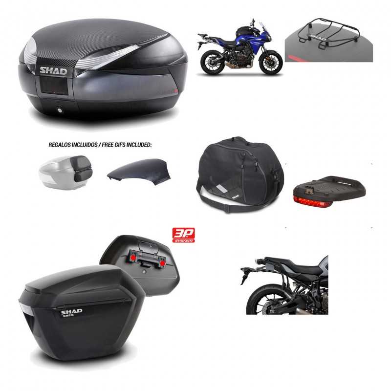 SHAD Maletas laterales + baul trasero herraje montaje accesorios 3p SH48 SH23 KIT-193689