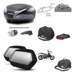 Lateral cases + back trunk + big top fitting + accessories + 3p hardware  SH48  