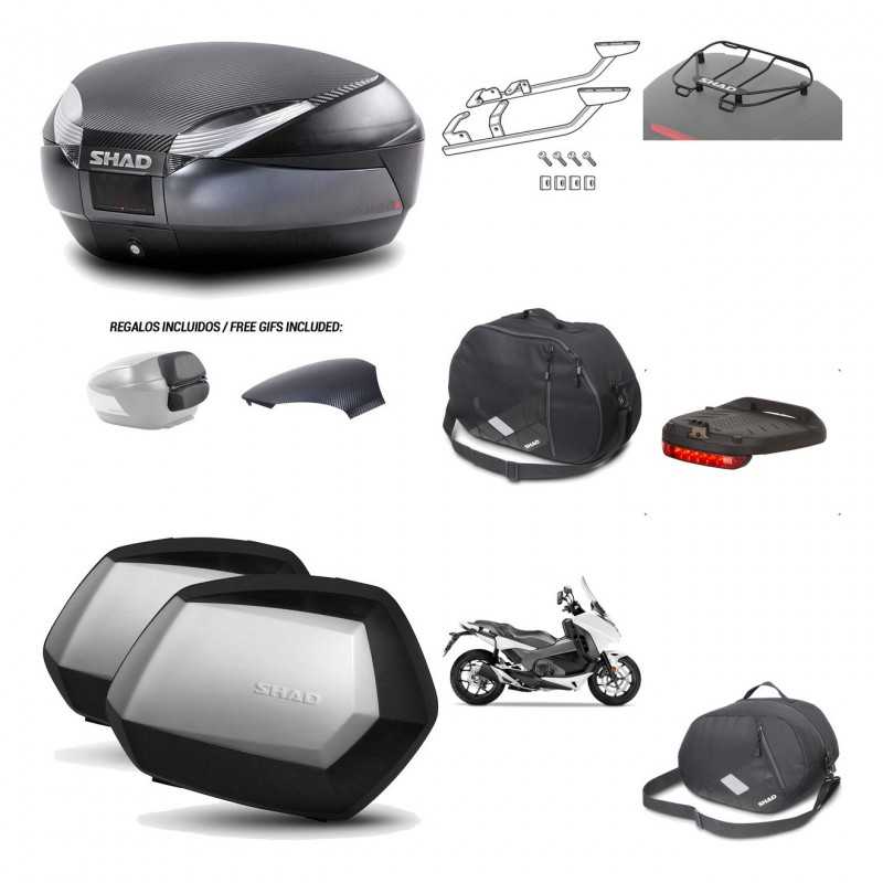 Lateral cases + back trunk + big top fitting + accessories + 3p hardware  SH48  