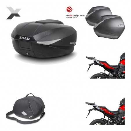 SHAD Maletas laterales + baul trasero herraje montaje 3p bolsa interna SH58X SH36 SH 36 KIT-193789
