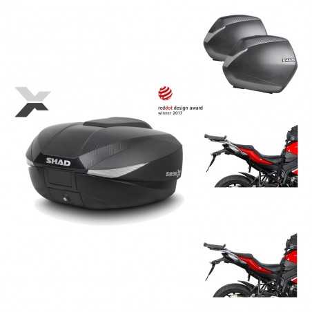 SHAD Maletas laterales + baul trasero herraje montaje 3p SH58X SH36 SH 36 KIT-193790
