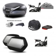 SHAD Maletas laterales + baul trasero herraje montaje accesorios 3p SH48 SC SH35 PREMIUM KIT-193740