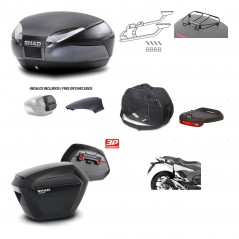 Lateral cases + back trunk + big top fitting + accessories + 3p hardware  SH48  