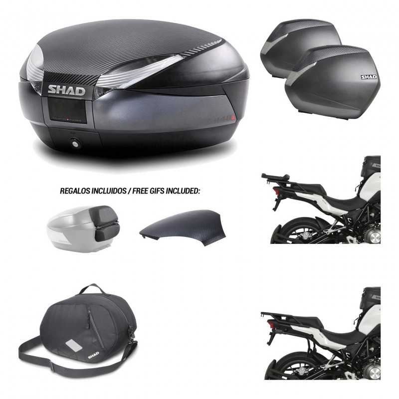 SHAD Maletas laterales + baul trasero herraje montaje 3p bolsa interna SH48 SH36 SH 36 KIT-193693