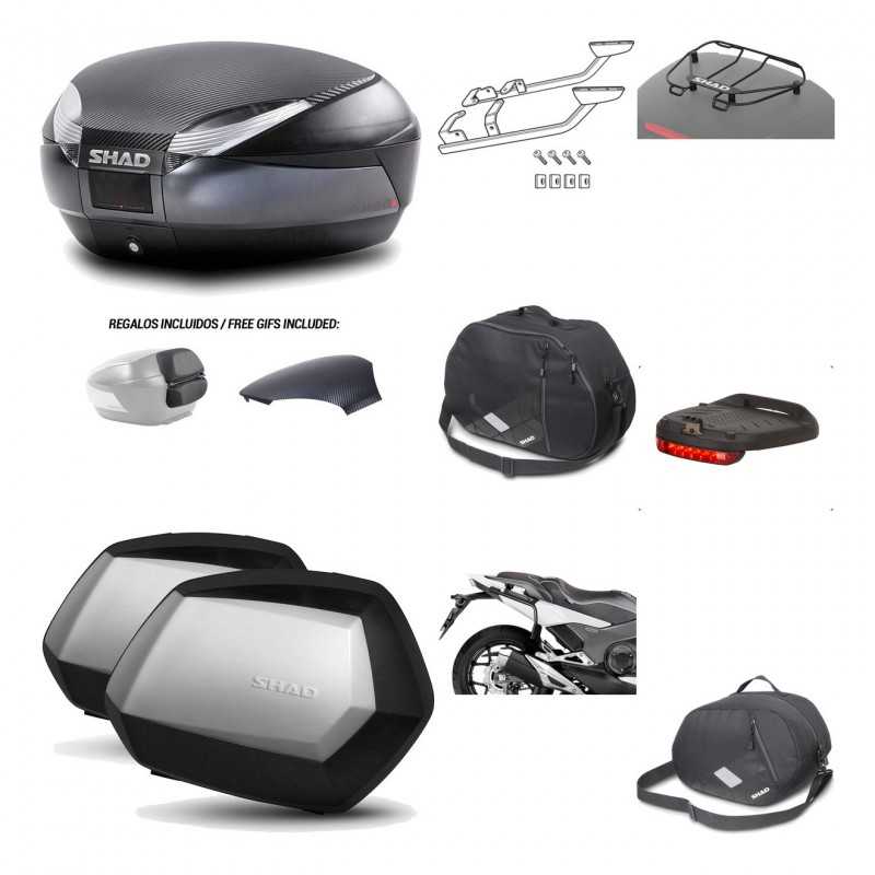 Lateral cases + back trunk + big top fitting + accessories + 3p hardware  SH48  