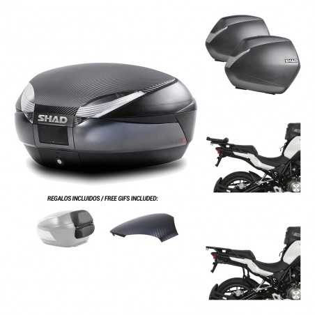 SHAD Maletas laterales + baul trasero herraje montaje 3p SH48 SH36 SH 36 KIT-193694