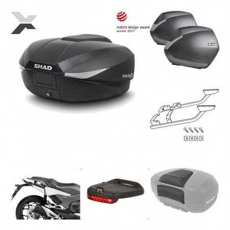 SHAD Maletas laterales + baul trasero herraje montaje accesorios 3p SH58X SH36 SH 36 KIT-194096