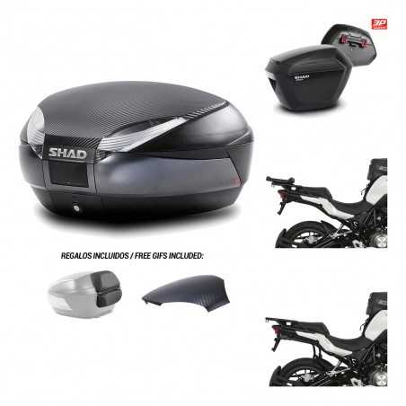 SHAD Maletas laterales + baul trasero herraje montaje 3p SH48 SH23 KIT-193695
