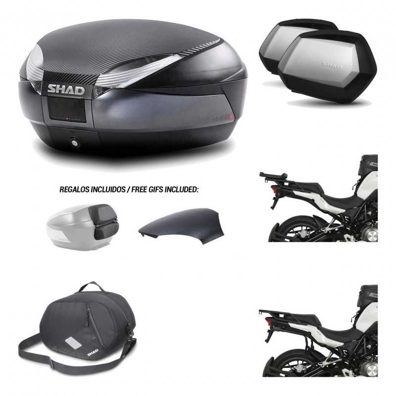 Lateral cases + back trunk + big top fitting + 3p hardware + internal bag  SH48 
