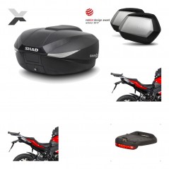 Lateral cases + back trunk + big top fitting + brake light + 3p hardware  SH58X 